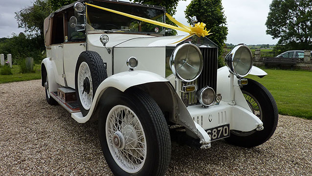 Rolls-Royce 20/25 Open Landaulette wedding car for hire in Cadnam, Hampshire