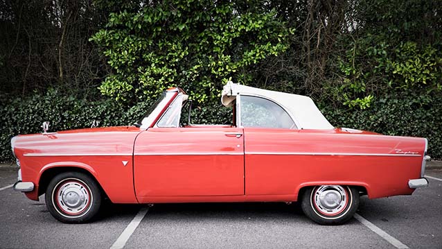 Classic Ford Zephyr Wedding Car Hire Portsmouth, Hampshire