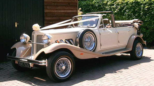 Beauford 4 Door Convertible wedding car for hire in Lewes, East Sussex