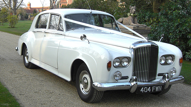 Bentley S3 wedding car for hire in Uckfield, East Sussex
