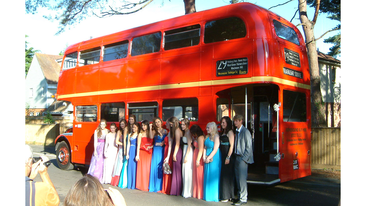 Hire our vintage buses for your wedding