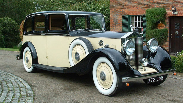 Rolls-Royce 20/25 wedding car for hire in Hatfield, Hertfordshire