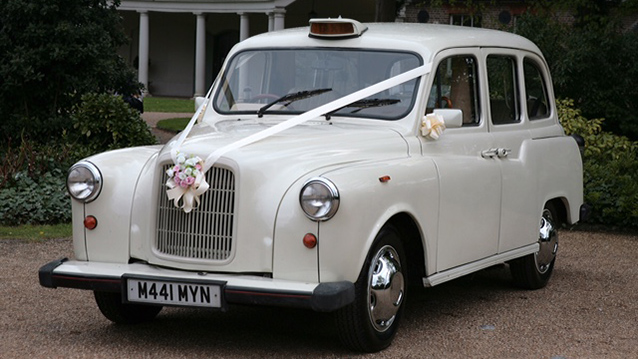Taxi Cab wedding car for hire in London