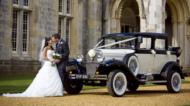 Badsworth Landaulette wedding car for hire in Bournemouth, Dorset