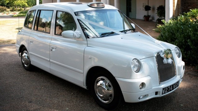 Taxi Cab wedding car for hire in London