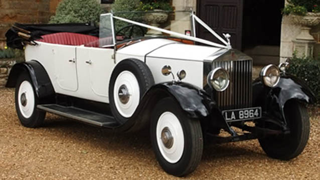 Rolls-Royce Open Tourer wedding car for hire in Aylesbury, Buckinghamshire