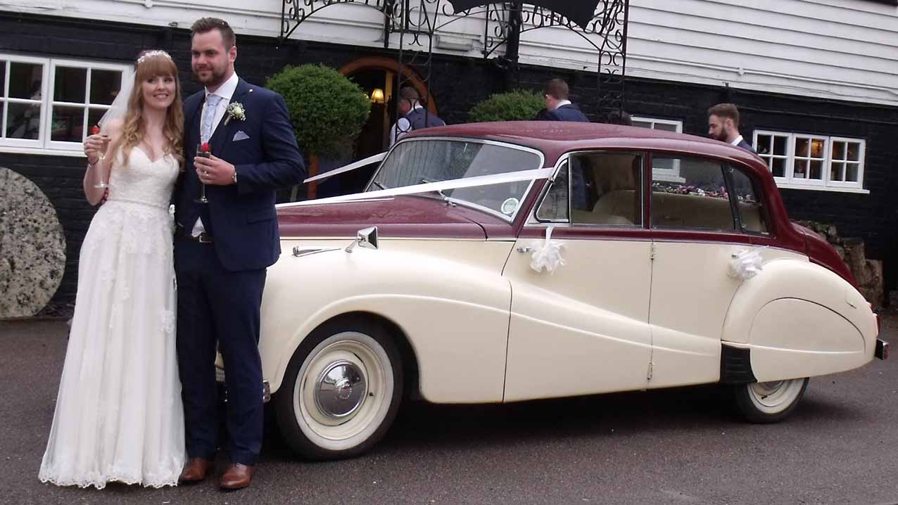 Classic Cream Armstron-Siddeley Wedding Car Hire Cambridge and Royston