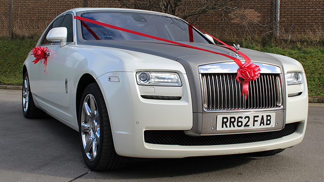 Rolls-Royce Ghost wedding car for hire in Bradford, West Yorkshire