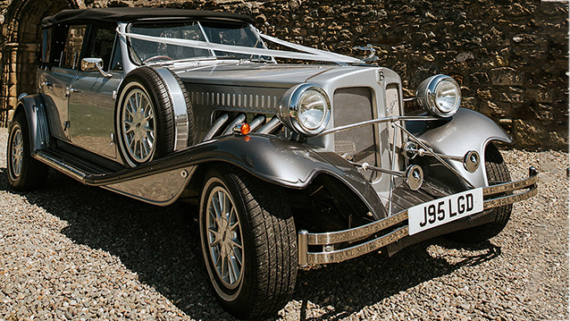 Beauford Convertible wedding car for hire in Ayr, Ayrshire