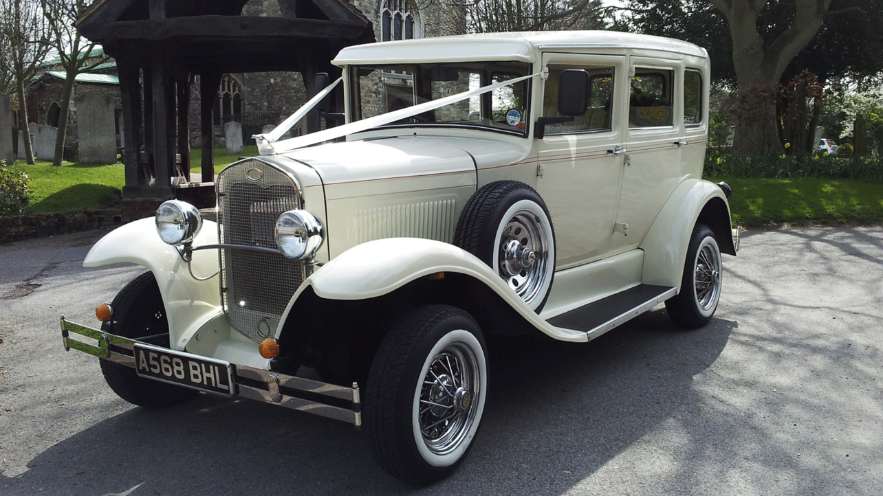 1930's Vintage style Wedding Car Hire for Weddings in East London