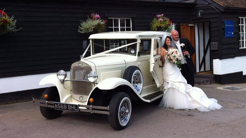 1930's Vintage style Wedding Car Hire for Weddings in East London