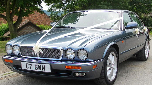 Jaguar XJ6 wedding car for hire in Maidstone, Kent