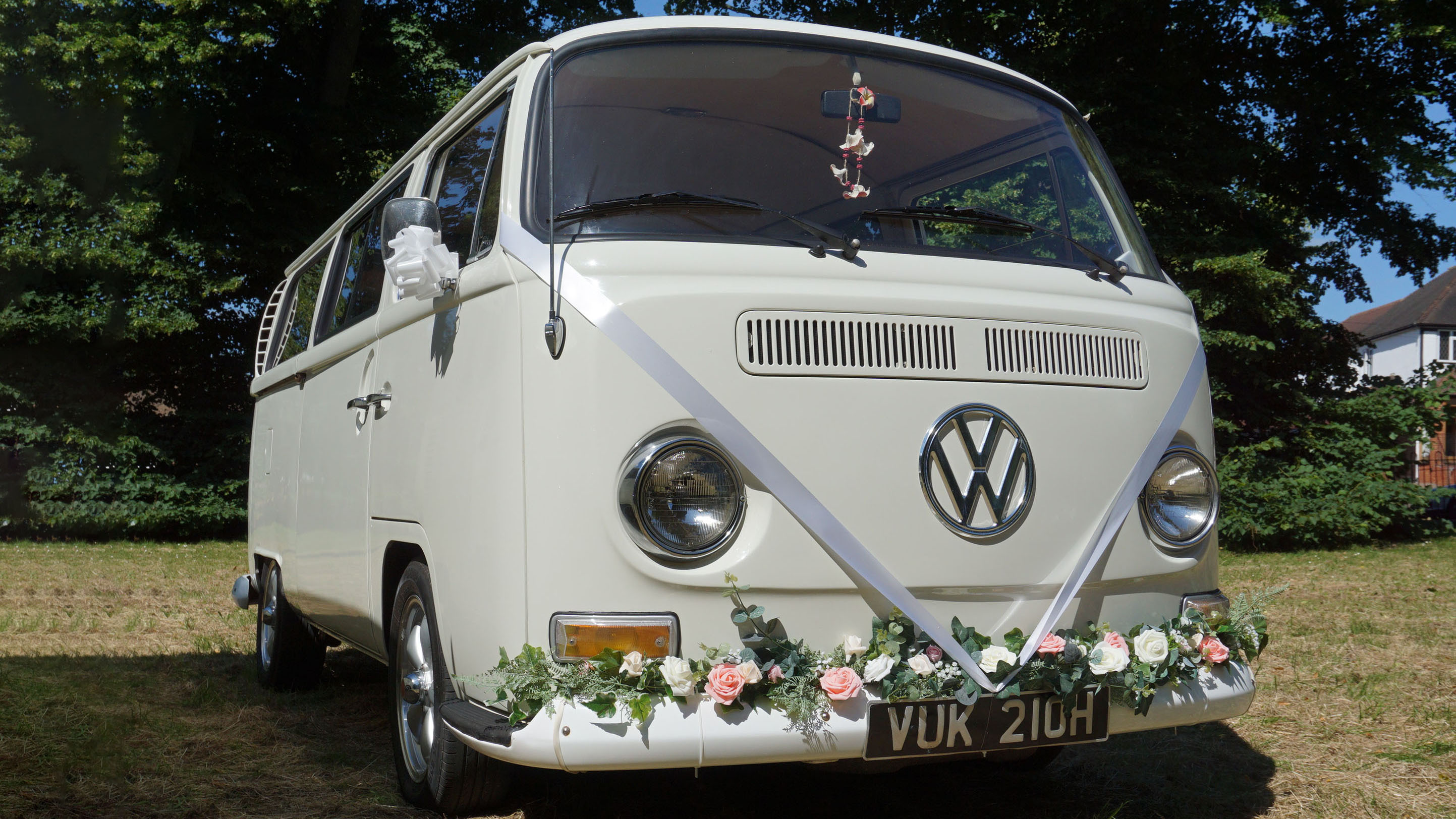 Volkswagen Bay Window Camper Van wedding car for hire in Welling, Kent
