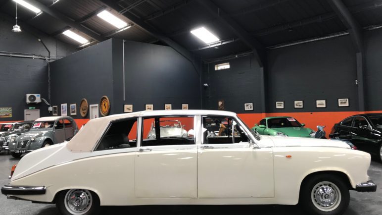 Daimler DS420 Convertible 7 seat Wedding Car Glasgow, Scotland