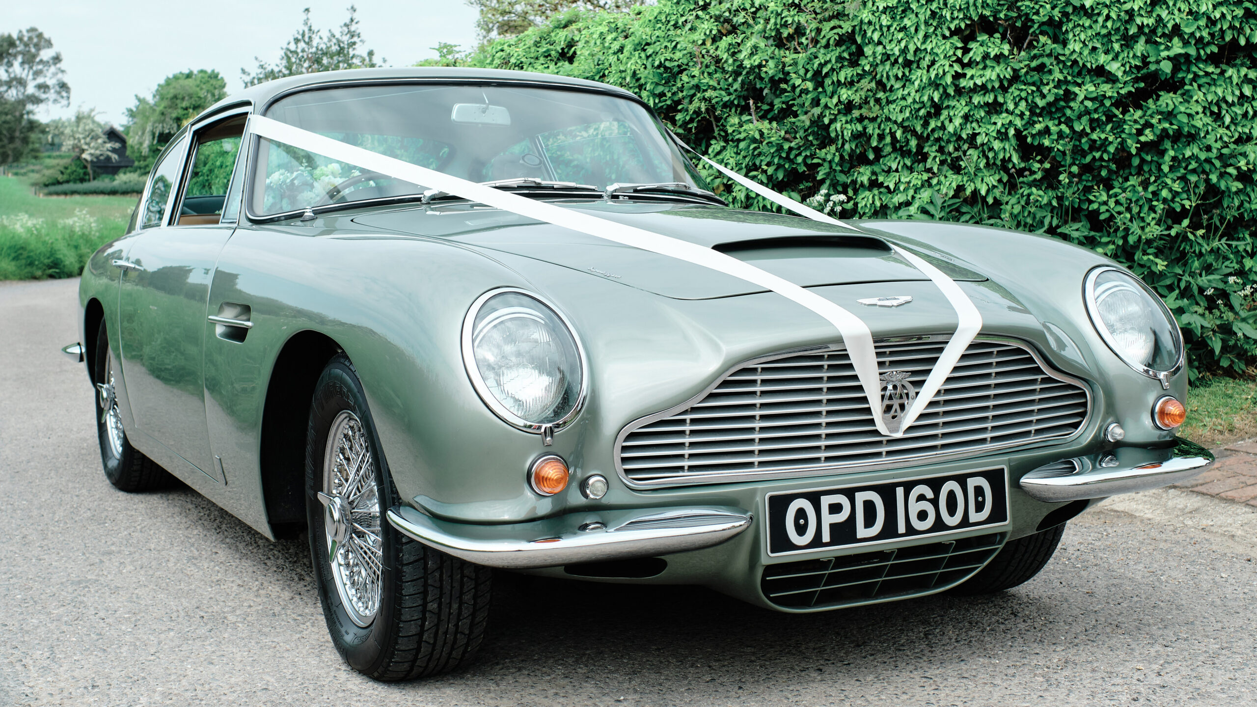 Aston Martin DB6 wedding car for hire in Uckfield, East Sussex
