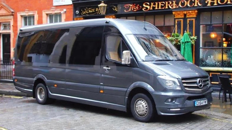 Mercedes Sprinter Bus wedding car for hire in London