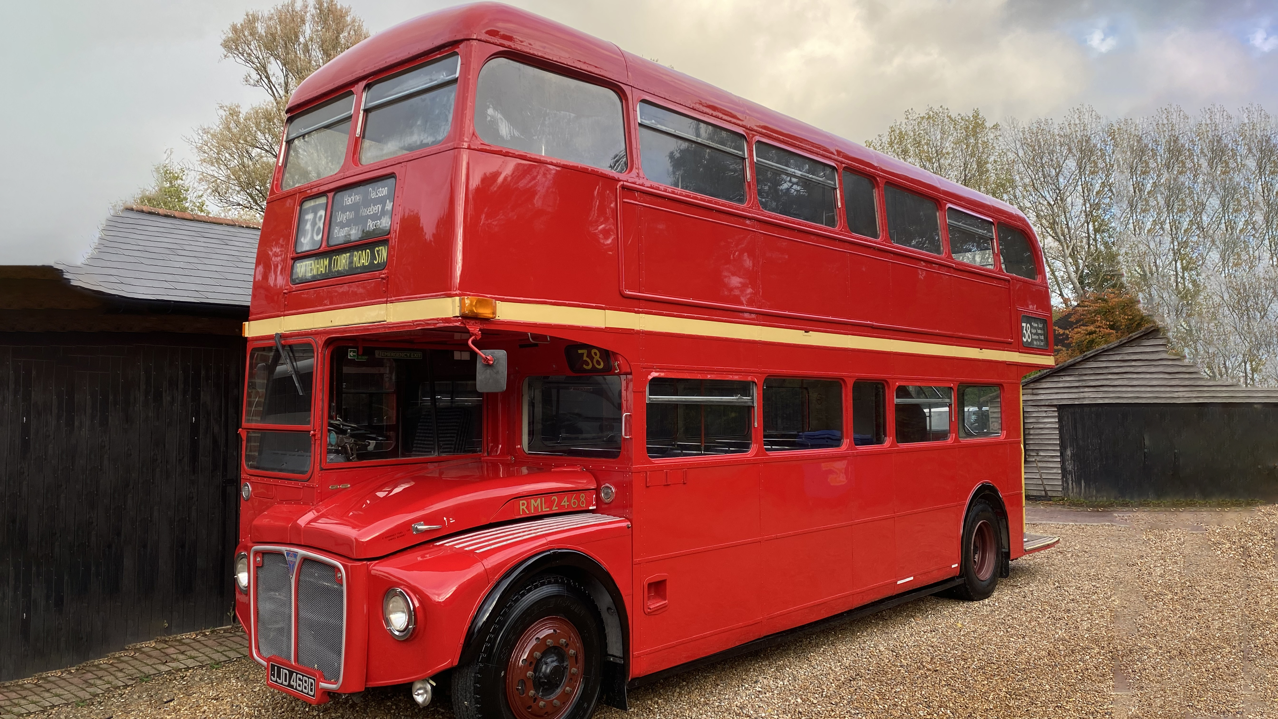 Routemaster London Bus wedding car for hire in Lewes, East Sussex
