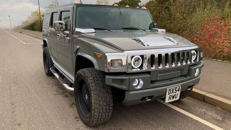 Hummer H2 wedding car for hire in Portsmouth, Hampshire