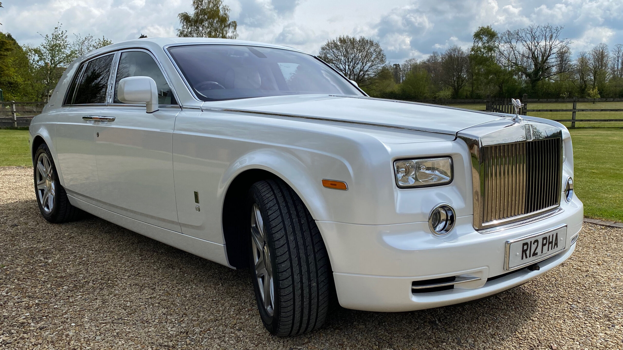 Pearl White Rolls Royce Phantom Wedding Car  Rolls royce phantom Rolls  royce Royce