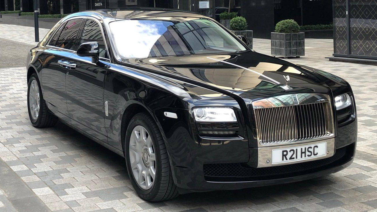 Rolls-Royce Ghost wedding car for hire in Leeds, West Yorkshire