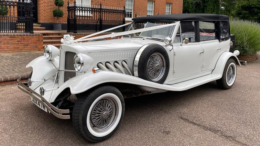 Beauford 4 Door Convertible LWB wedding car for hire in London