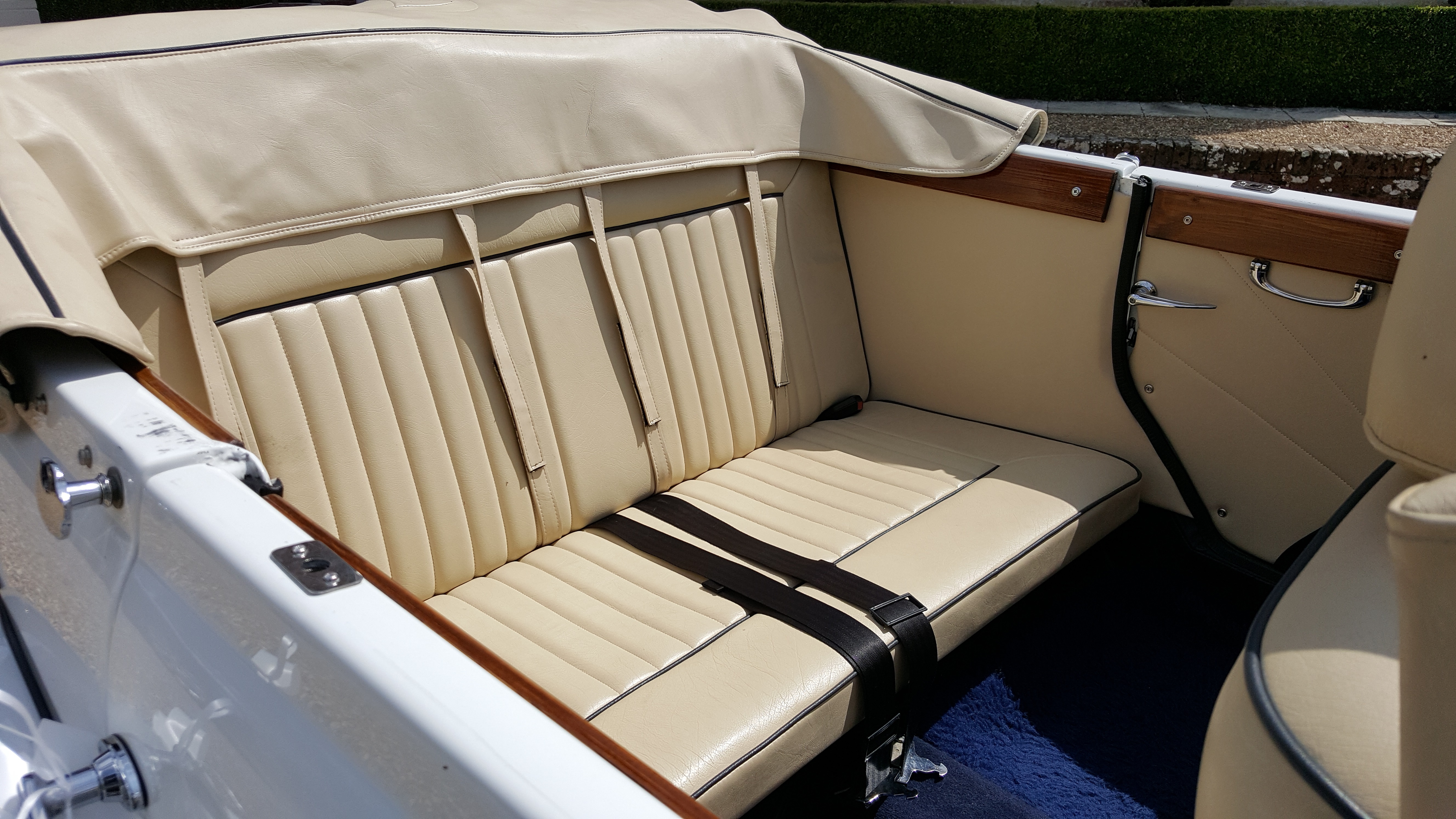 Beauford cream interior rear seating