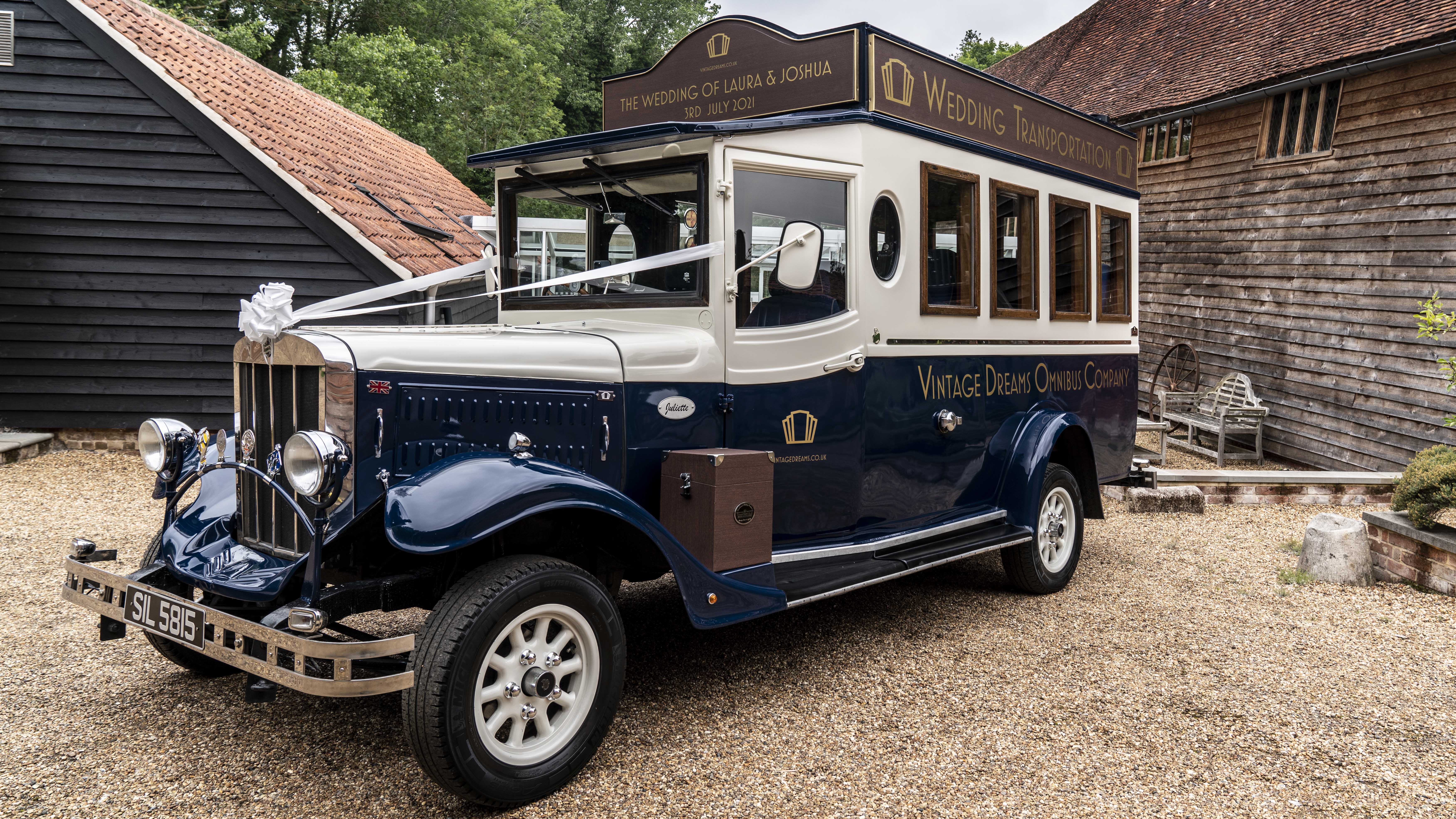 Asquith Bus wedding car for hire in Colchester, Essex