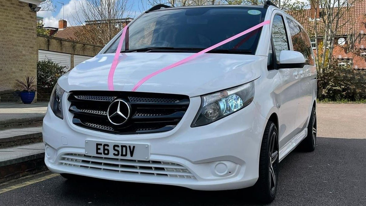 Mercedes V-Class wedding car for hire in London