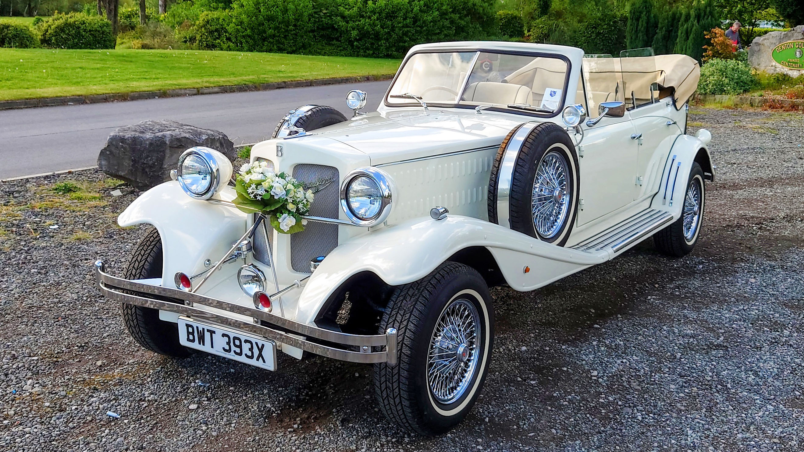 Beauford 4 Door Convertible wedding car for hire in Manchester