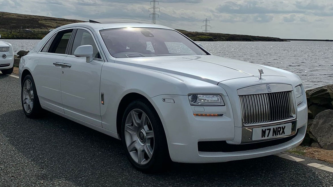 Rolls-Royce Ghost wedding car for hire in Rochdale, Manchester