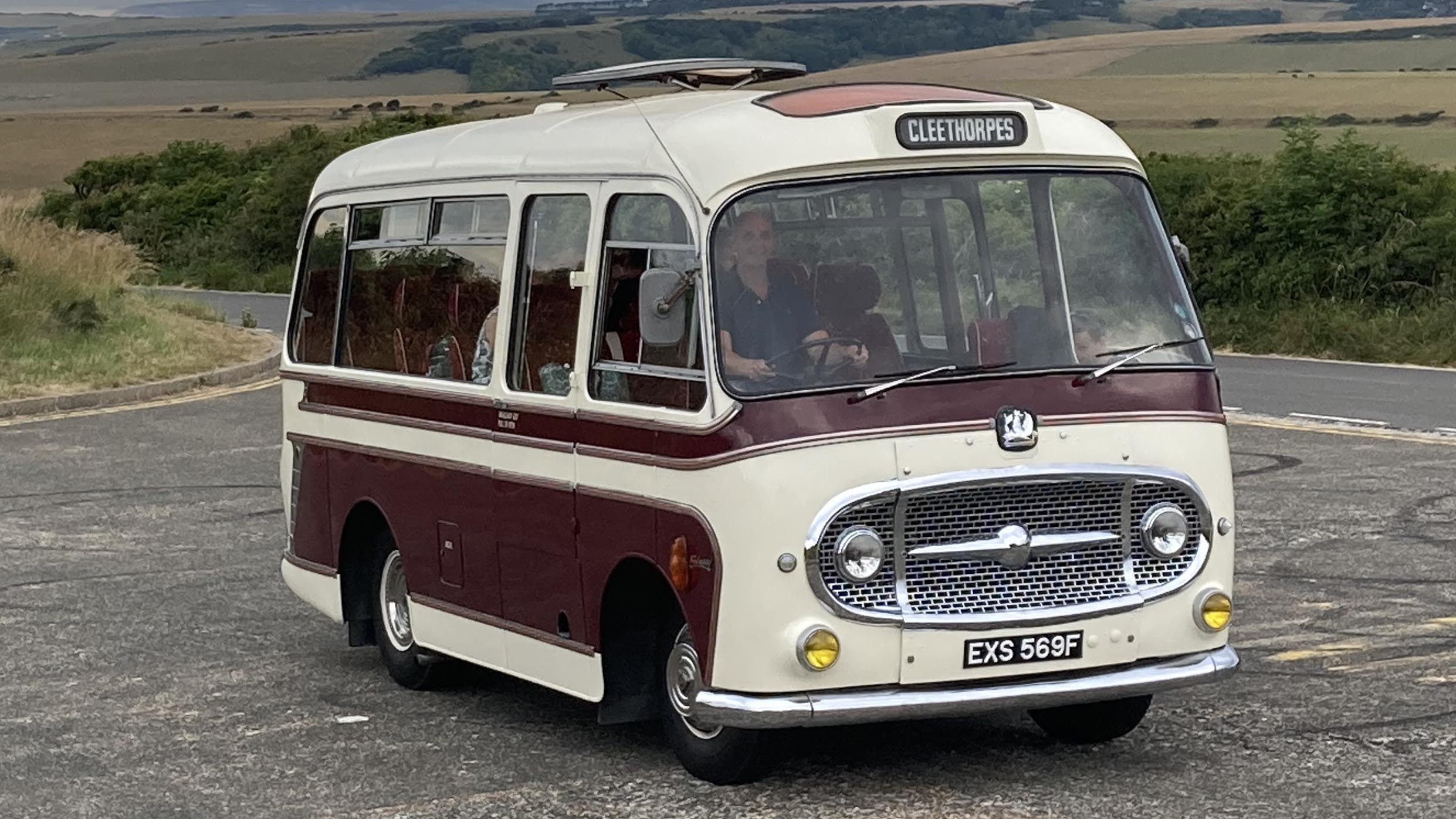 Bedford J2 Plaxton Embassy wedding car for hire in Hastings, East Sussex