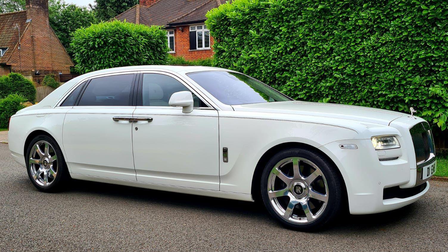 Rolls-Royce Ghost EWB wedding car for hire in East London