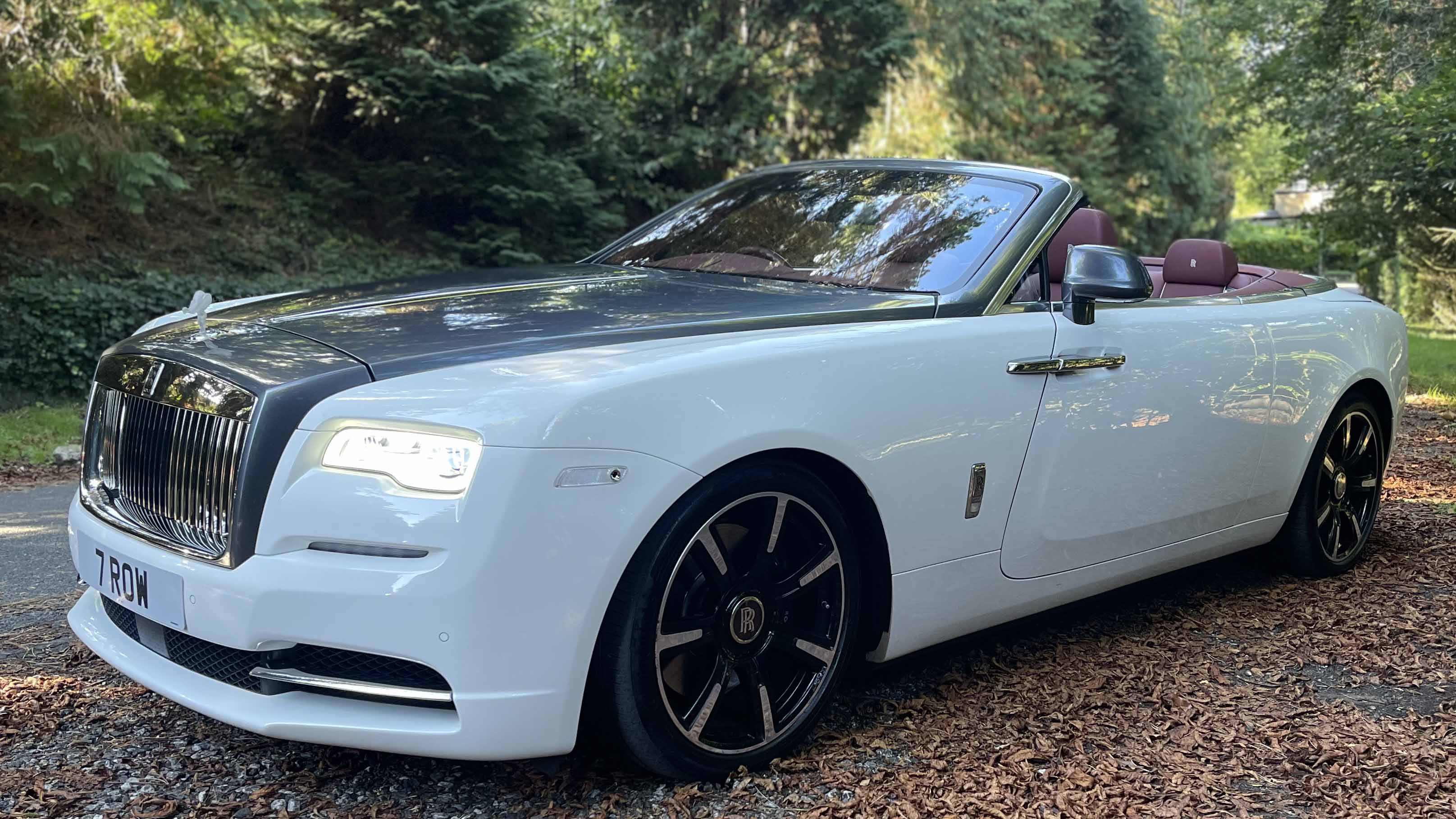 Rolls-Royce Dawn Convertible wedding car for hire in South London