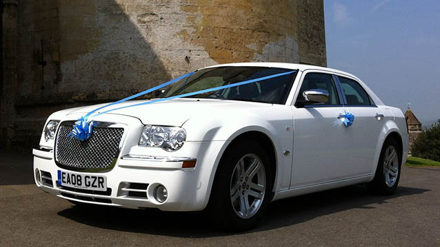 Chrysler 300c  wedding car for hire in Abington, Northamptonshire
