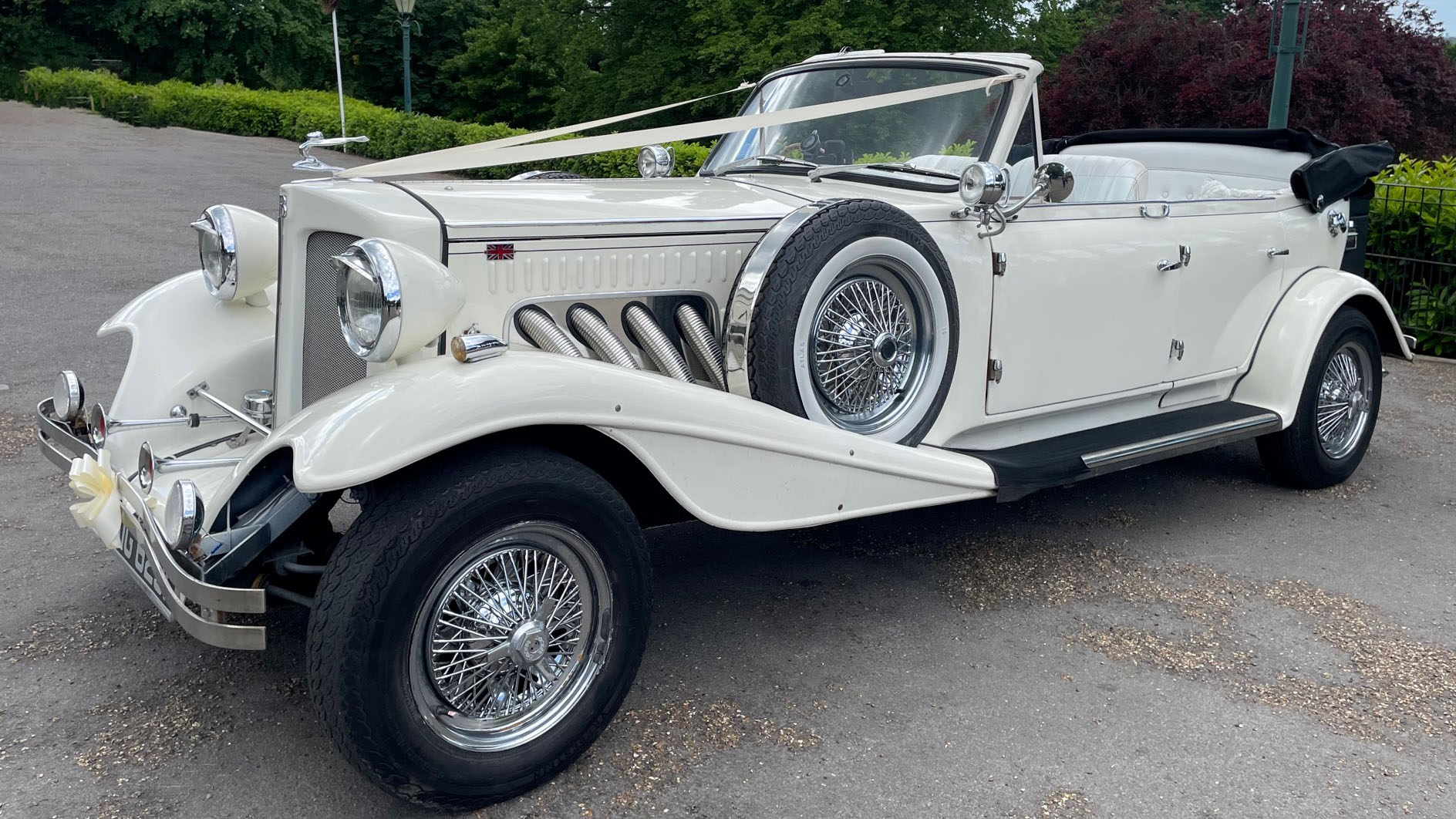Beauford 4 Door Convertible wedding car for hire in Enfield, London