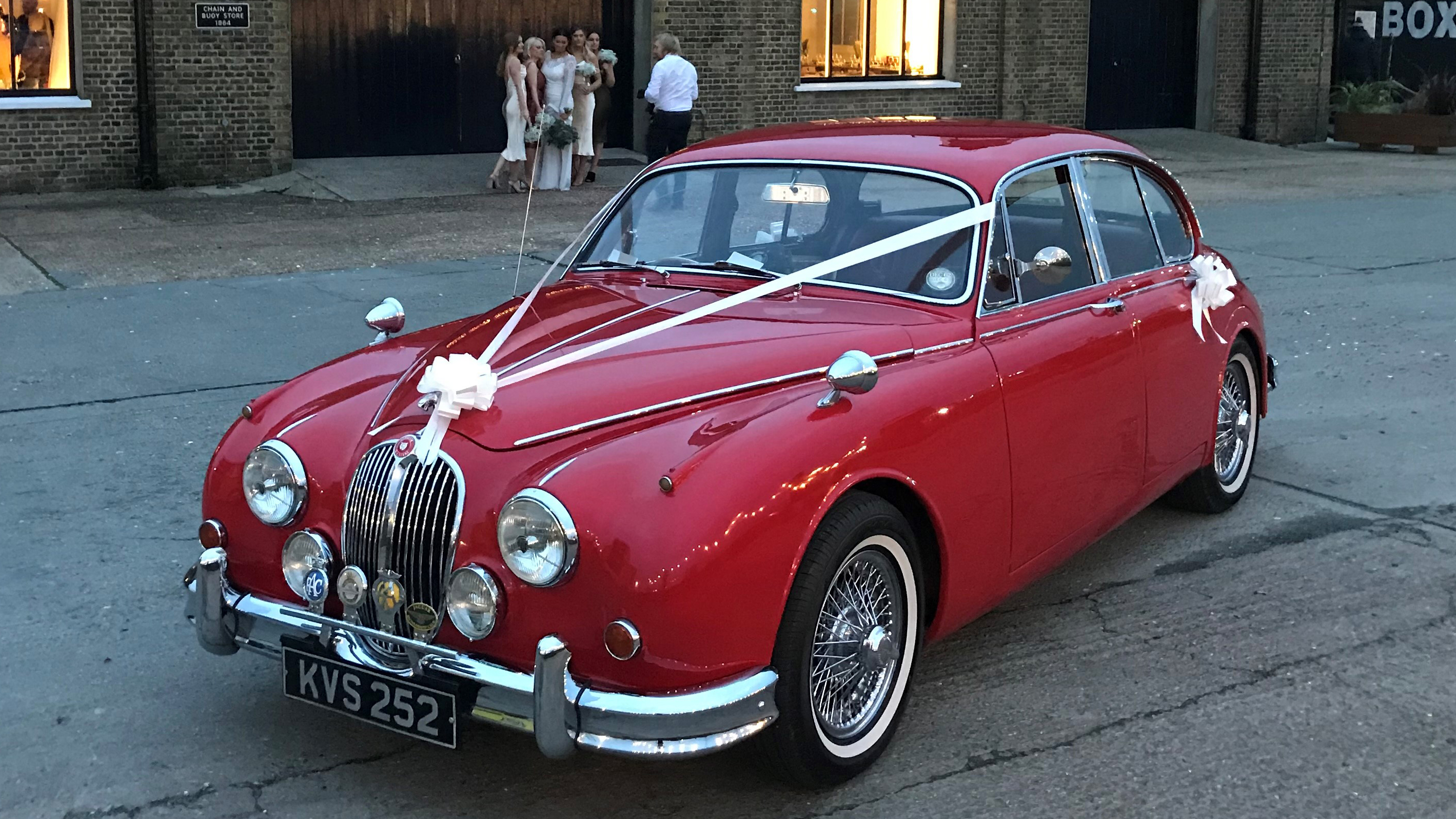 Jaguar Mk II wedding car for hire in Woodford Green, Essex