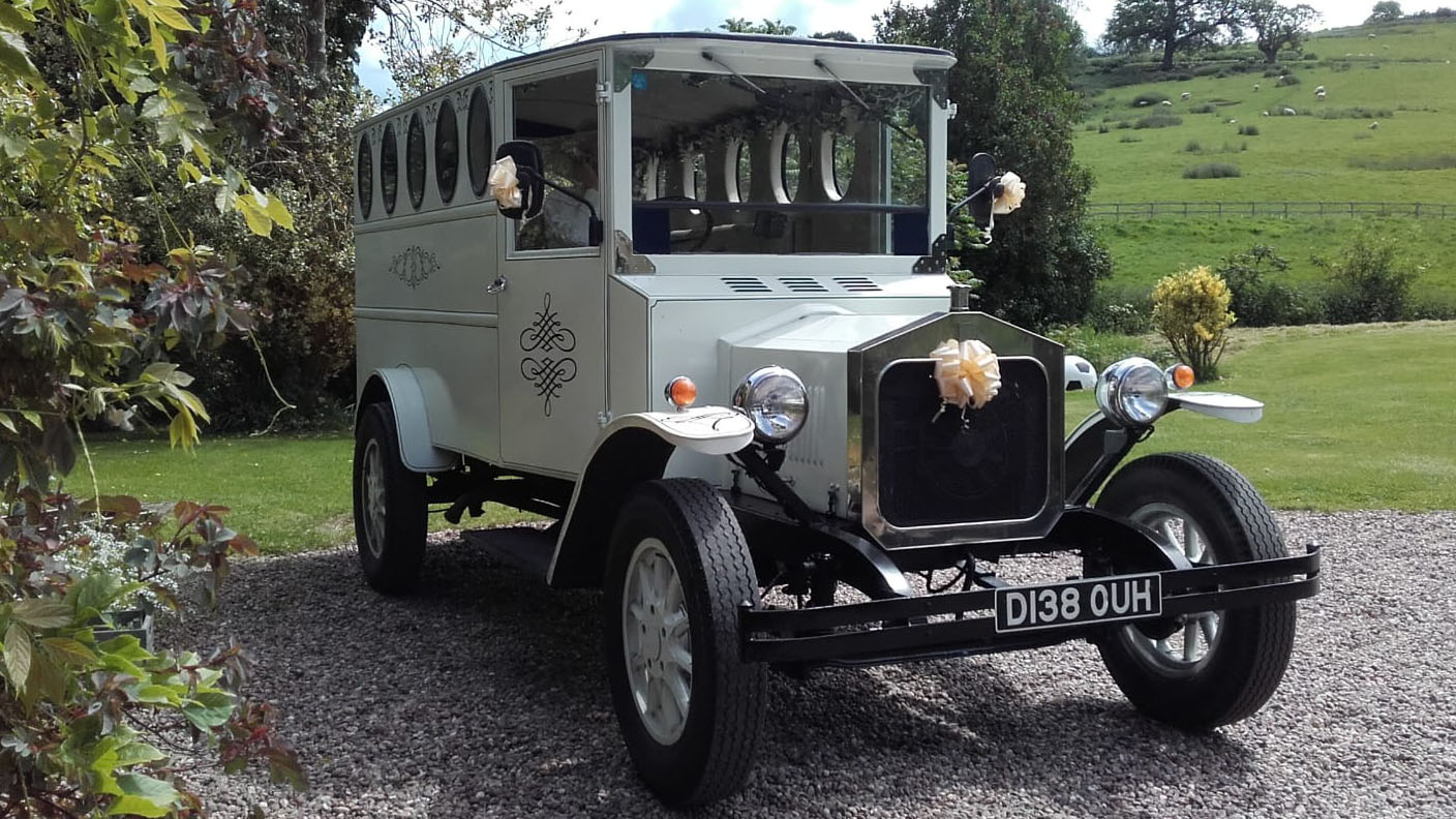 Fleur De Lys Wedding Bus wedding car for hire in Swansea, Glamorgan