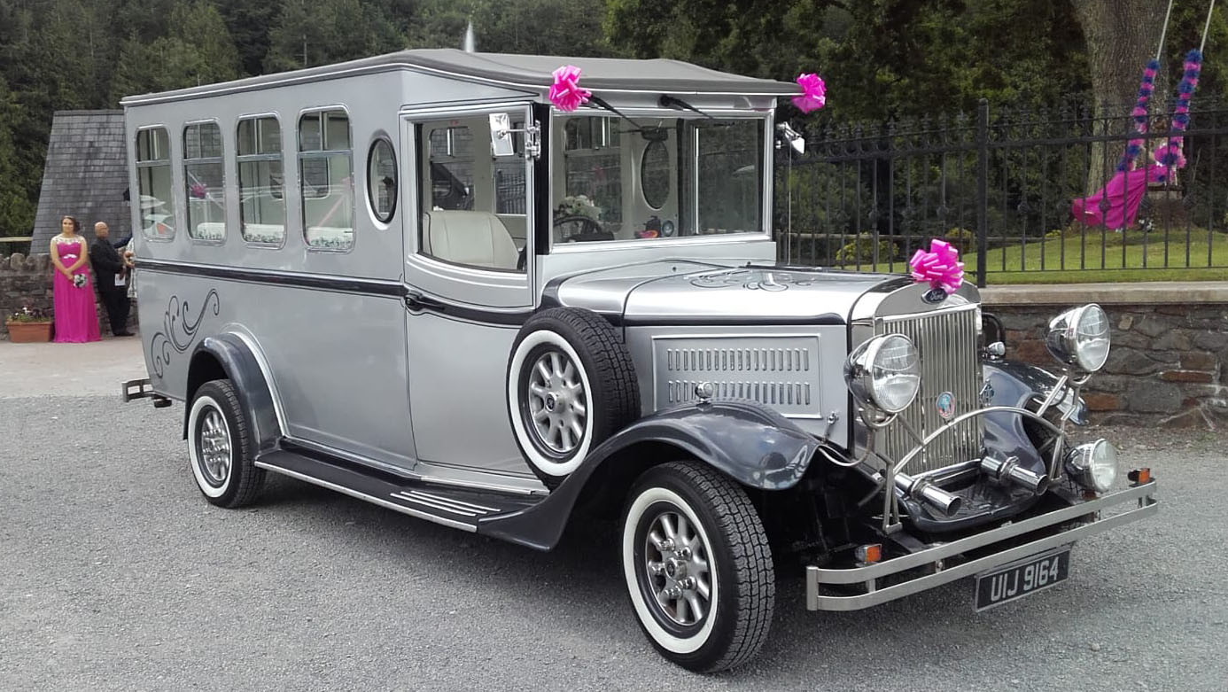 Asquith Wedding Bus wedding car for hire in Swansea, Glamorgan