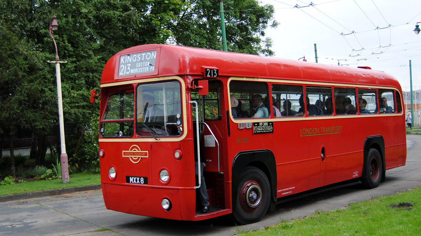 RF Single Decker Red Bus