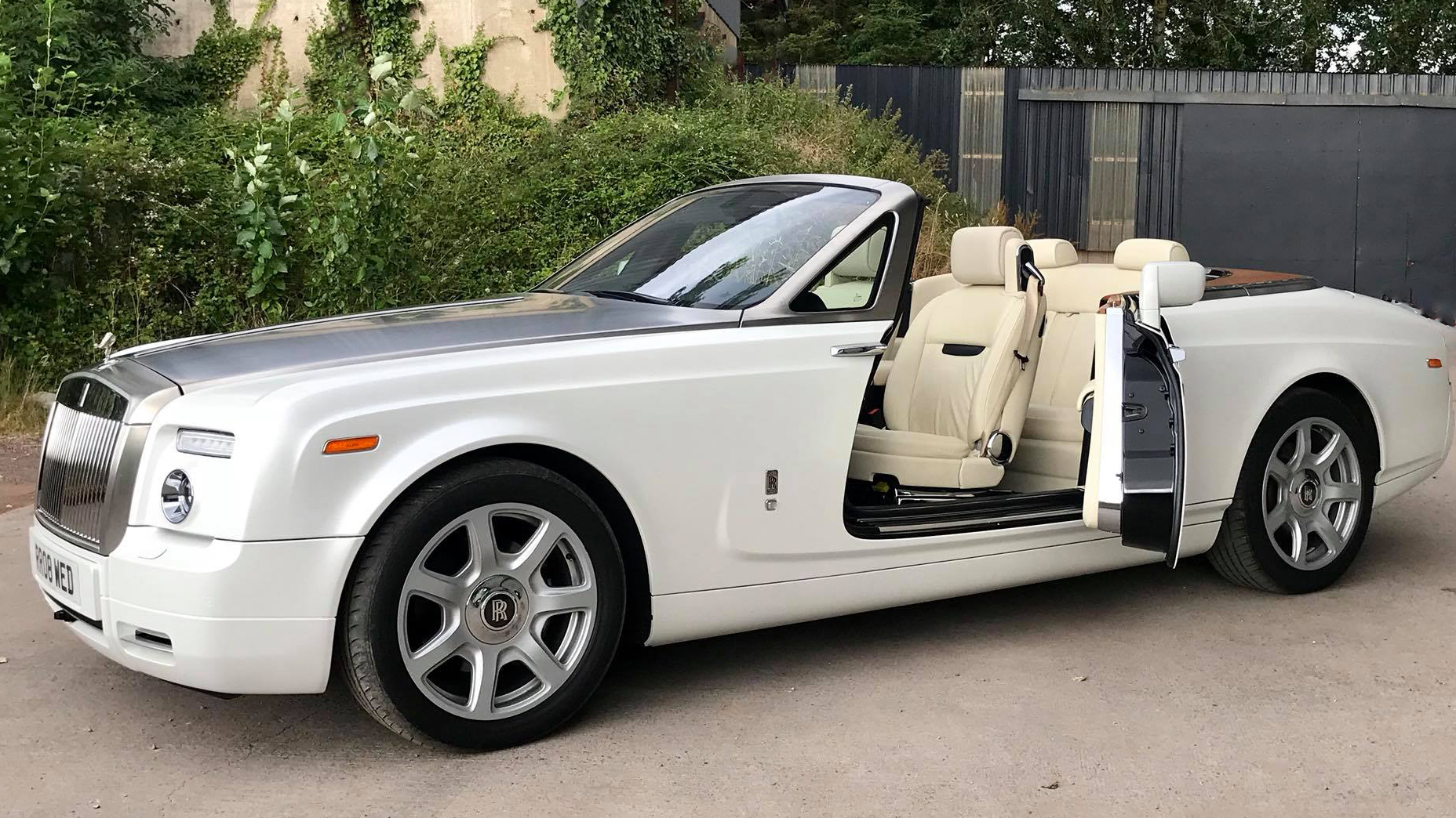 White Rolls-Royce Convertible
