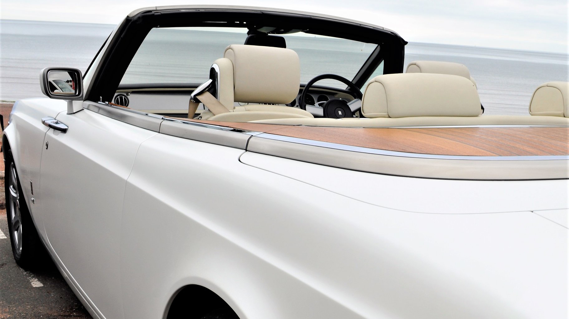 White Rolls-Royce Convertible