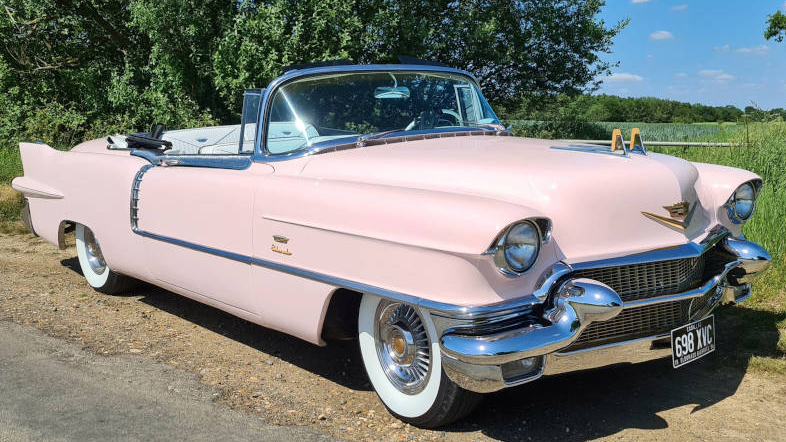 Pink American Cadillac Convertible