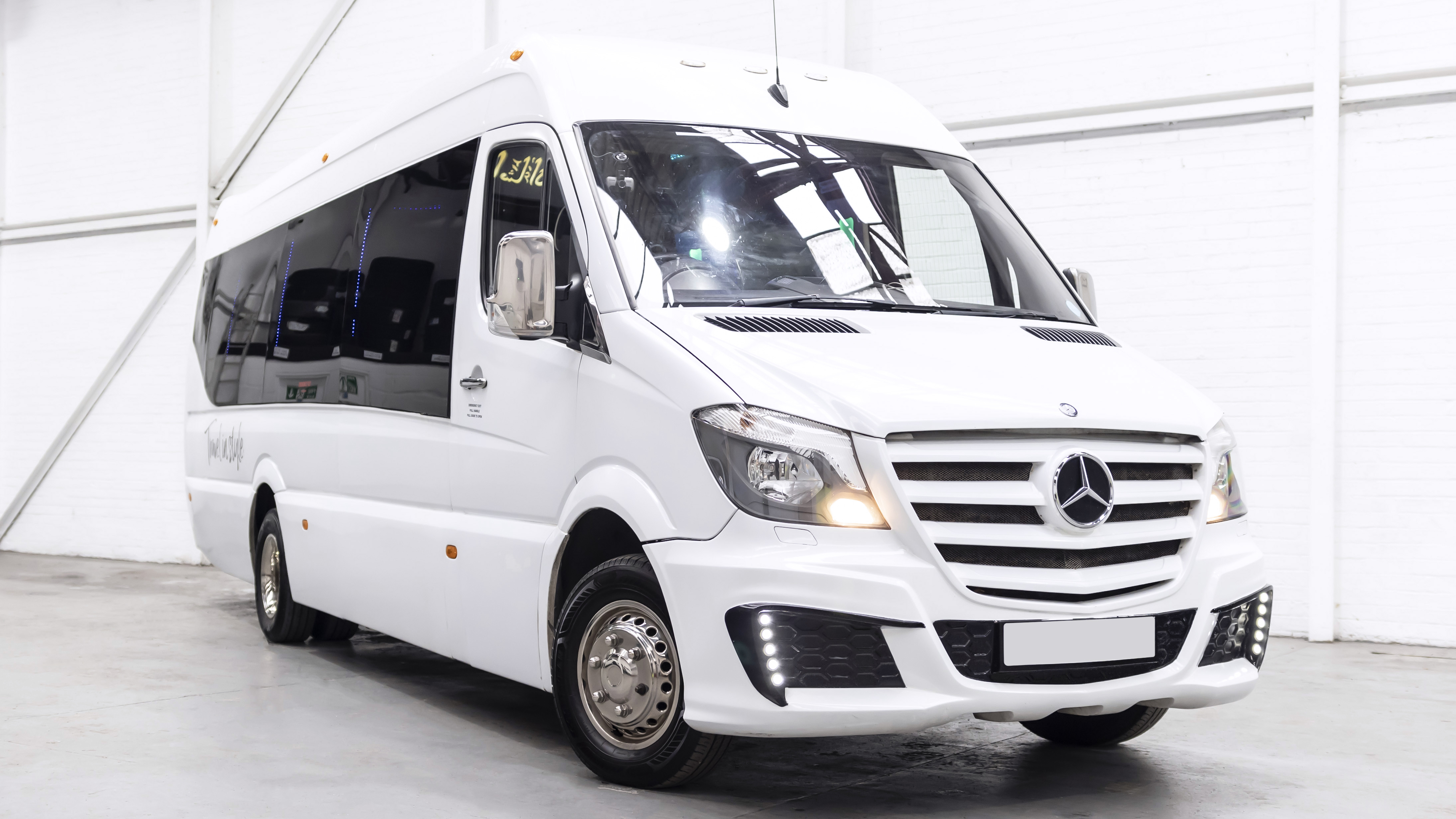 Mercedes Party Bus wedding car for hire in Bradford, West Yorkshire