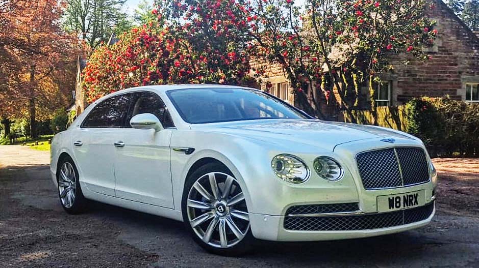 Bentley Continental Flying Spur wedding car for hire in Rochdale, Manchester