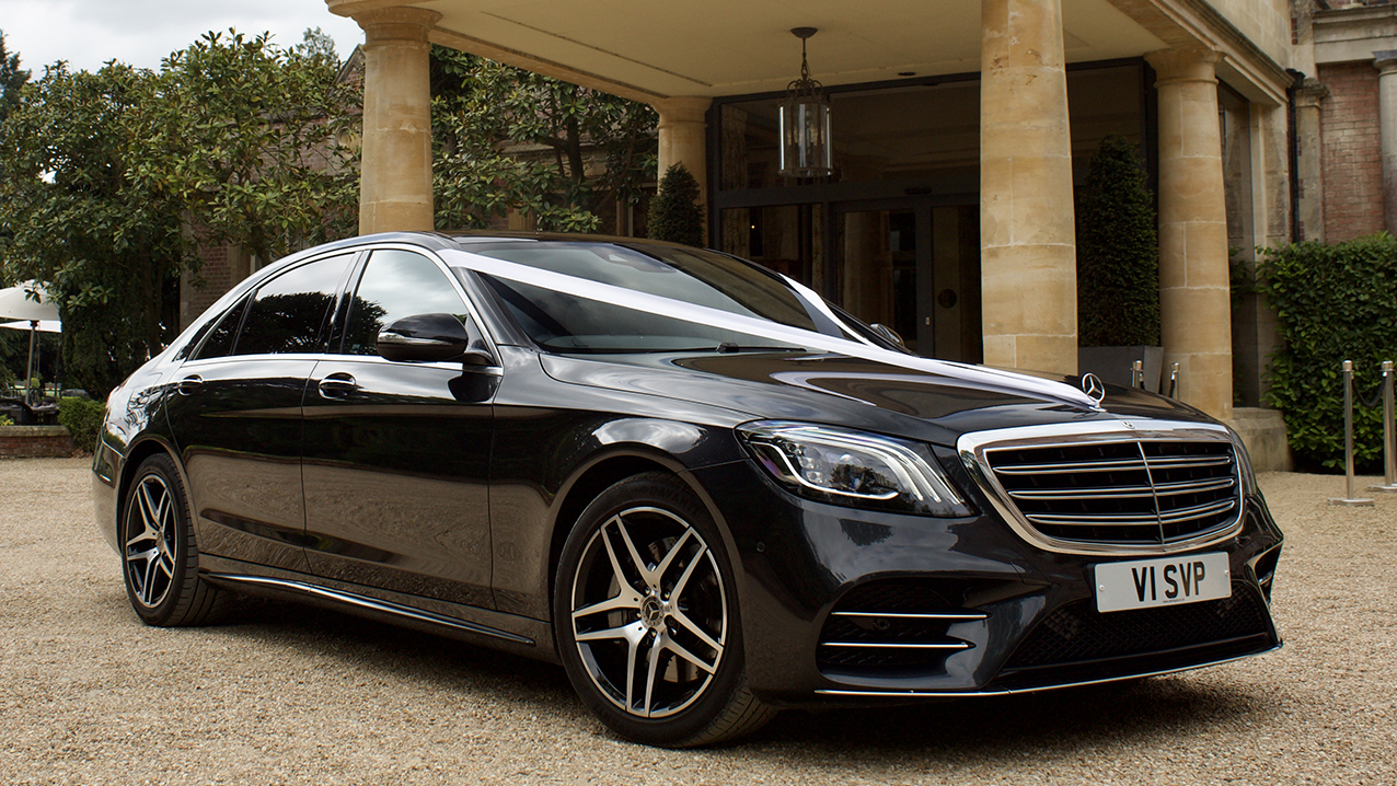 Mercedes S-Class AMG Line Premium wedding car for hire in East Grinstead, East Sussex