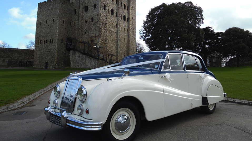 Armstrong-Siddeley Sapphire wedding car for hire in Maidstone, Kent