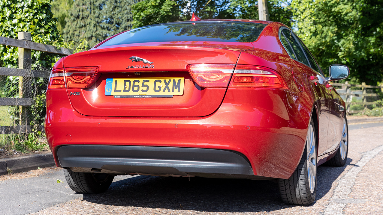 Red Jaguar Rear view 