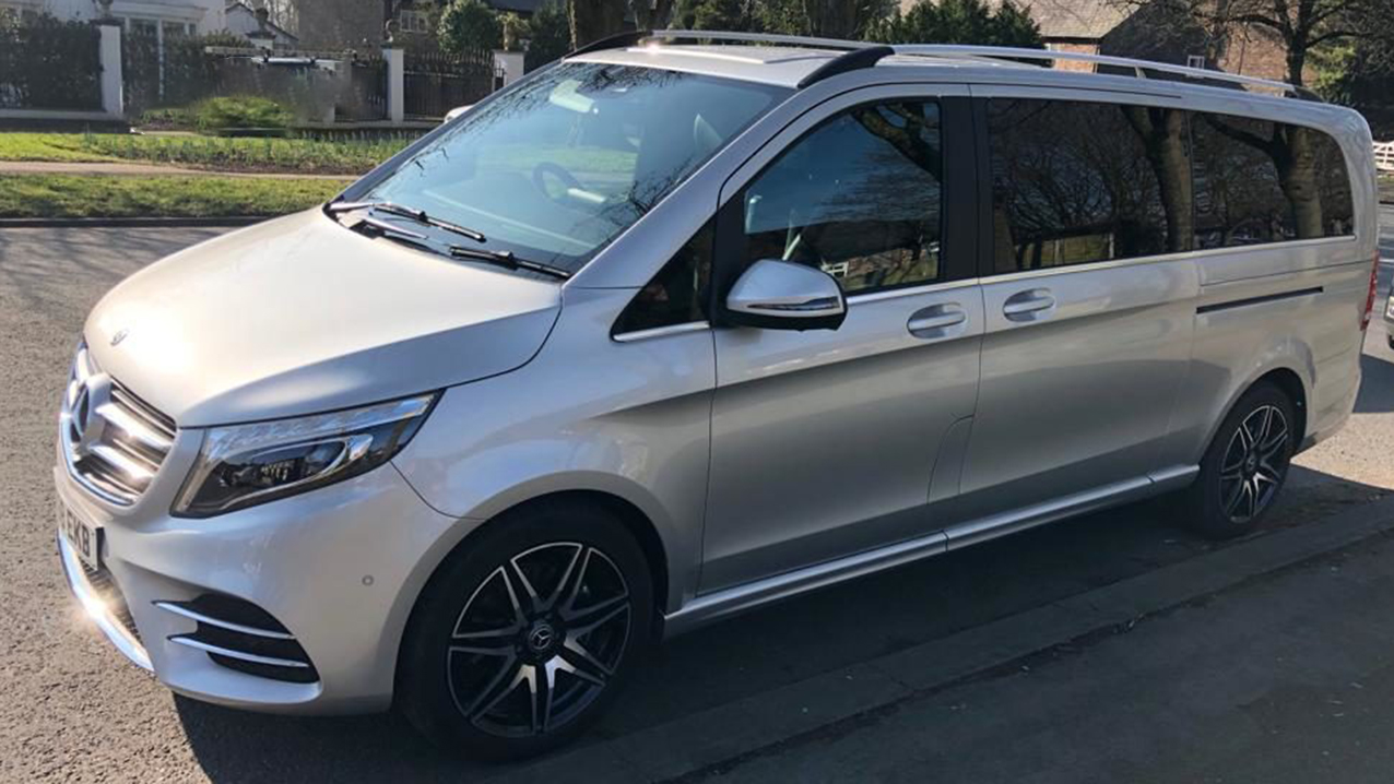 Mercedes V-Class wedding car for hire in Manchester