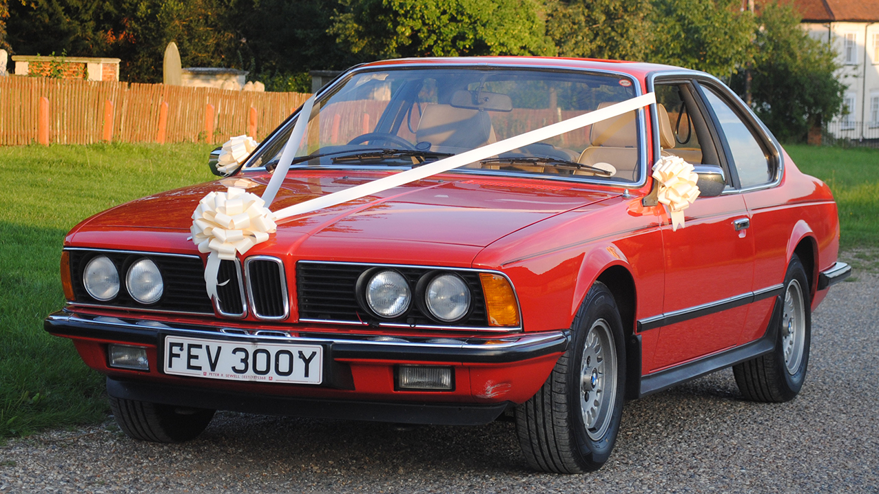 BMW 628 'Sharknose'  CSi wedding car for hire in Great Yeldham, Essex