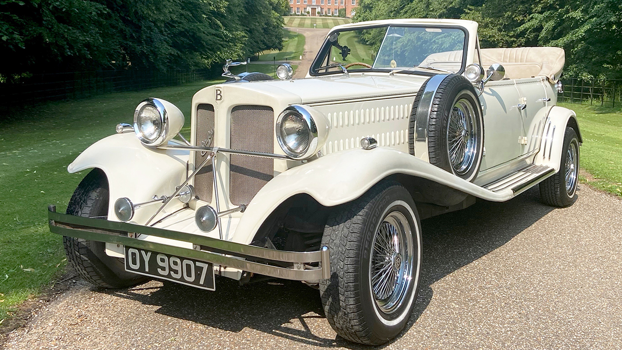 Beauford Convertible wedding car for hire in Romford, Essex